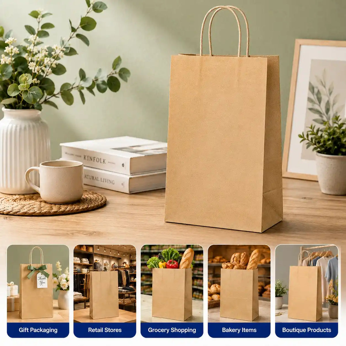 Brown Handle Bag