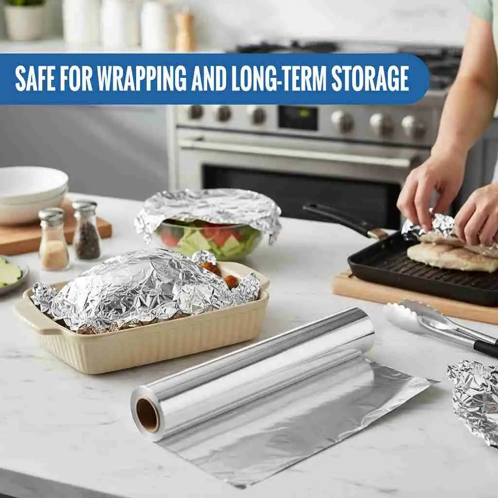 Multipurpose aluminum foil for cooking and grilling