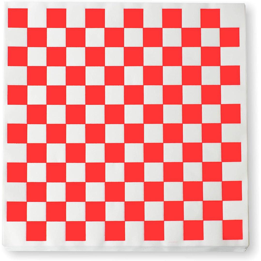 12 X 12 Red Checker Grease R. Sheets