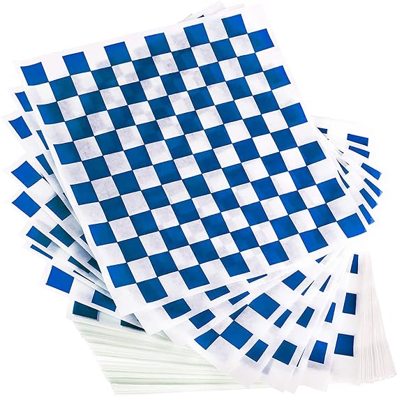 12 X 12 Blue Checker Grease R. Sheets