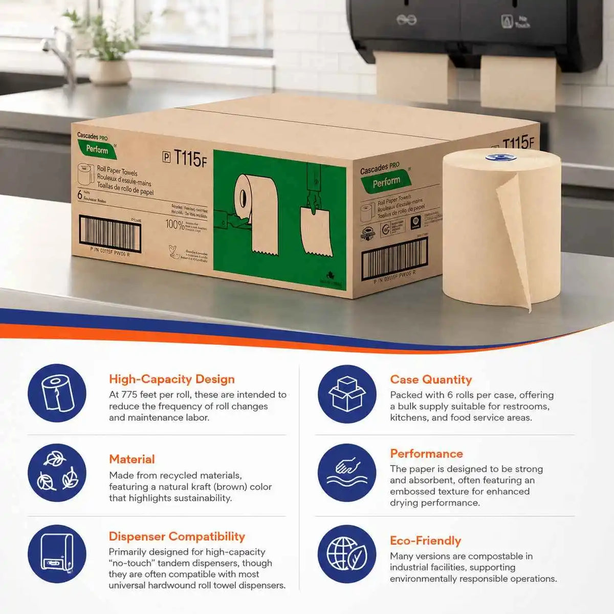 Tandem Paper Towel Roll