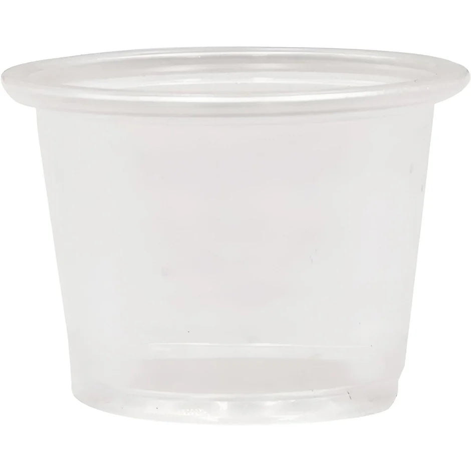 PC075 3/4oz Squat Plastic Portion Cup
