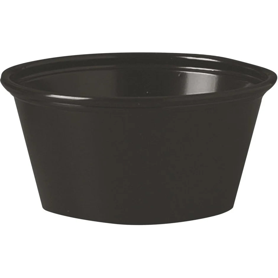 PC200B 2oz Black Plastic Portion Cup