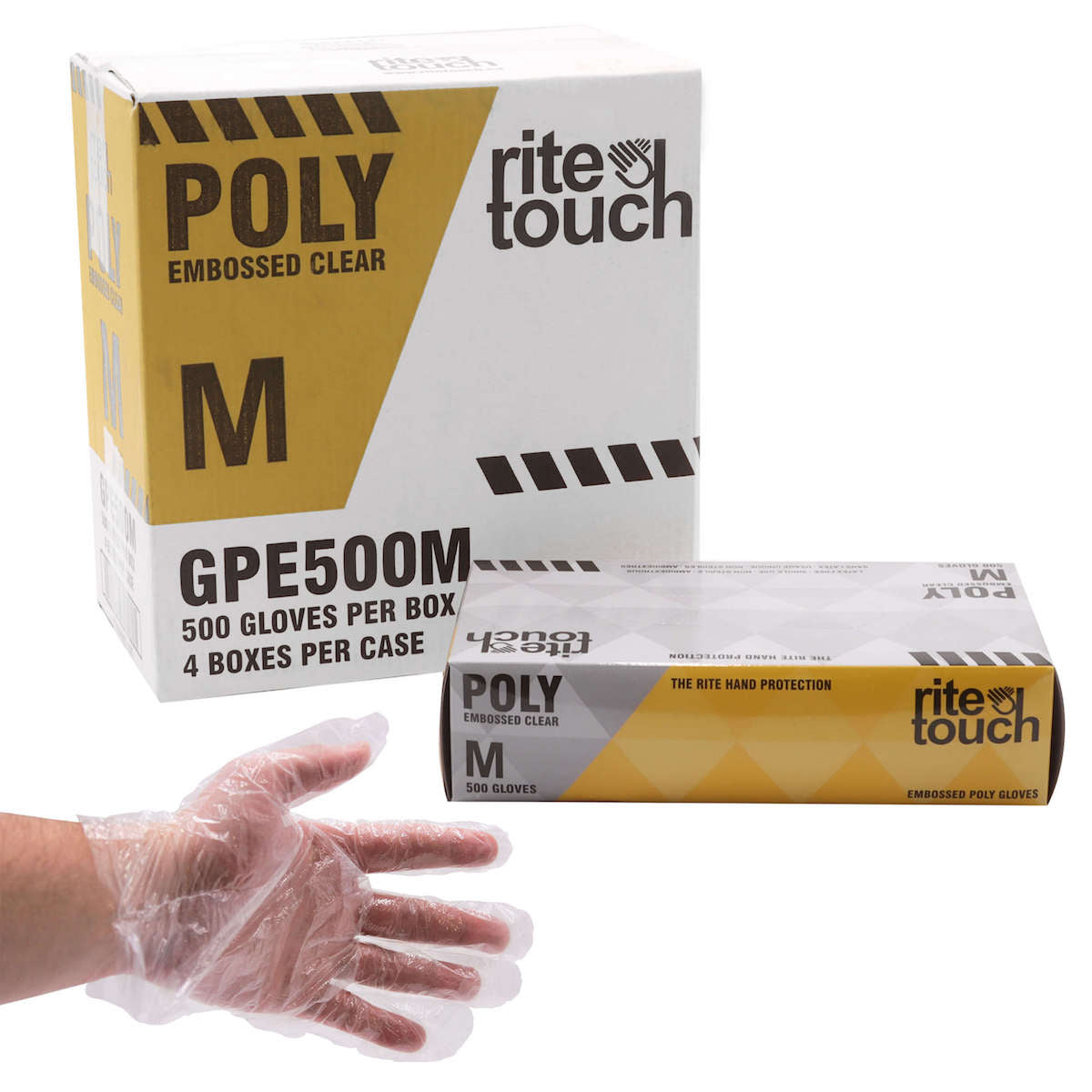 Disposable Poly Gloves Rite Touch Medium