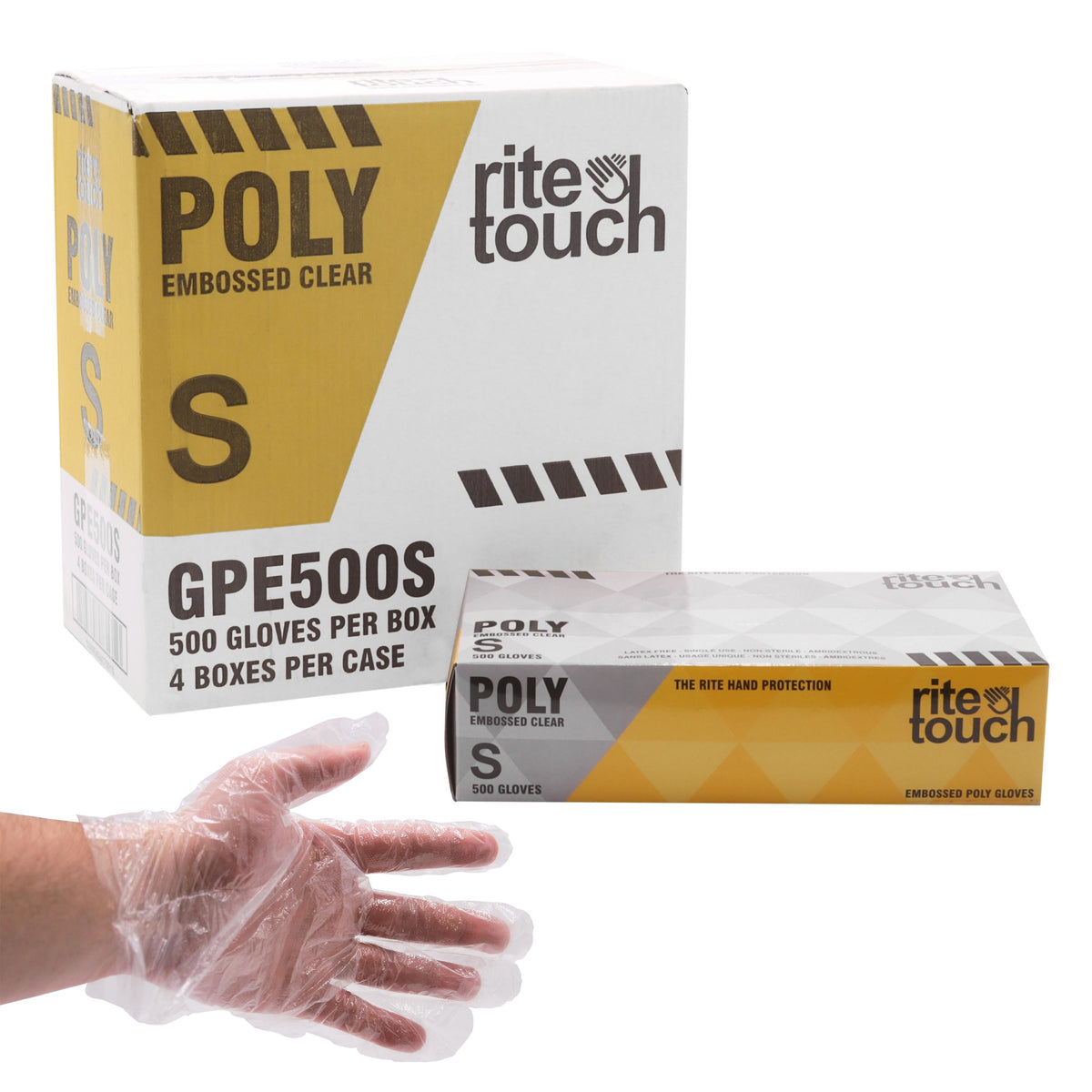 Disposable Poly Gloves Rite Touch Small
