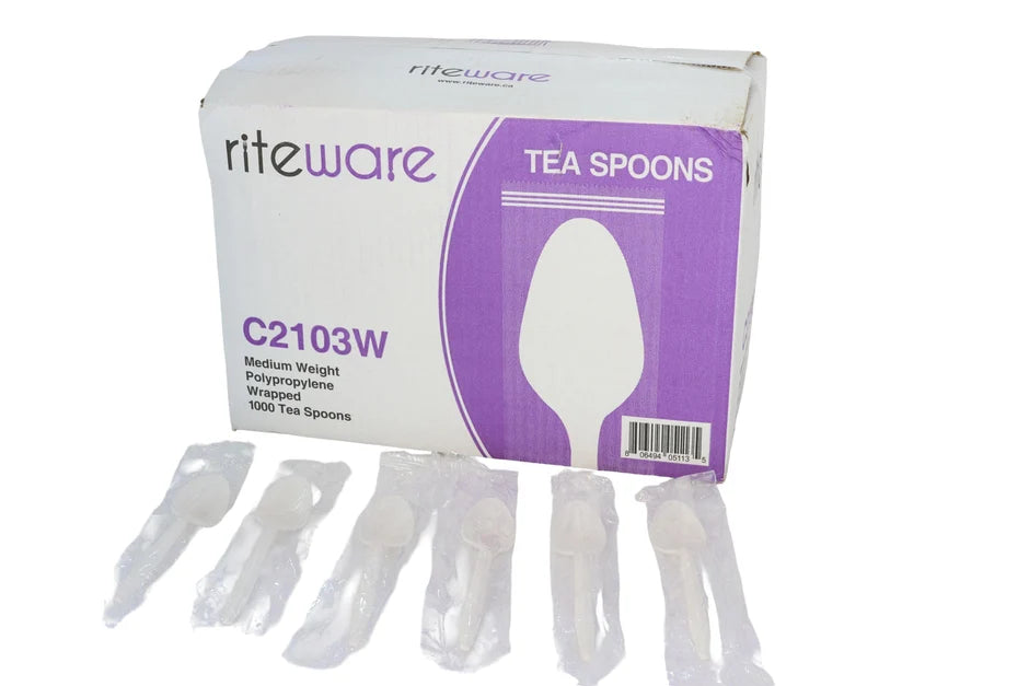 C2103W RiteWare White TeaSpoon WRAPPED