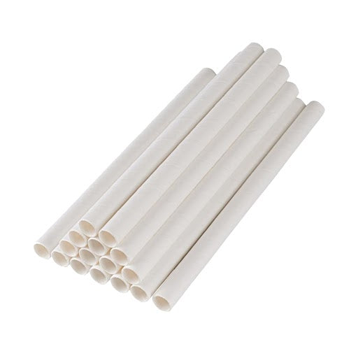 10 Inch Jumbo White Paper Straw