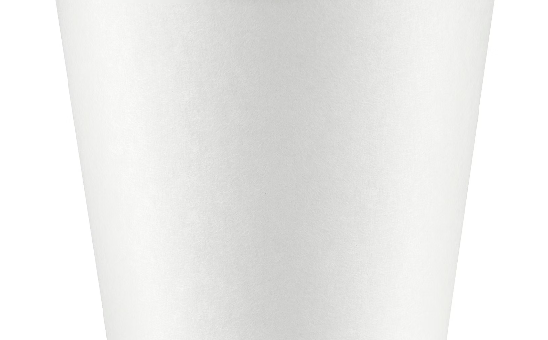 10 oz White Single-Wall Paper Hot Cups (1,000/Case)