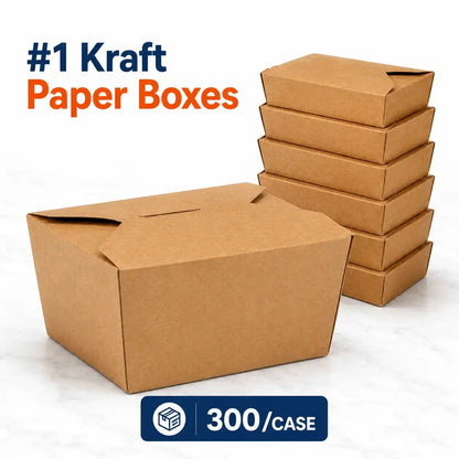 #1 Kraft Paper Food Box