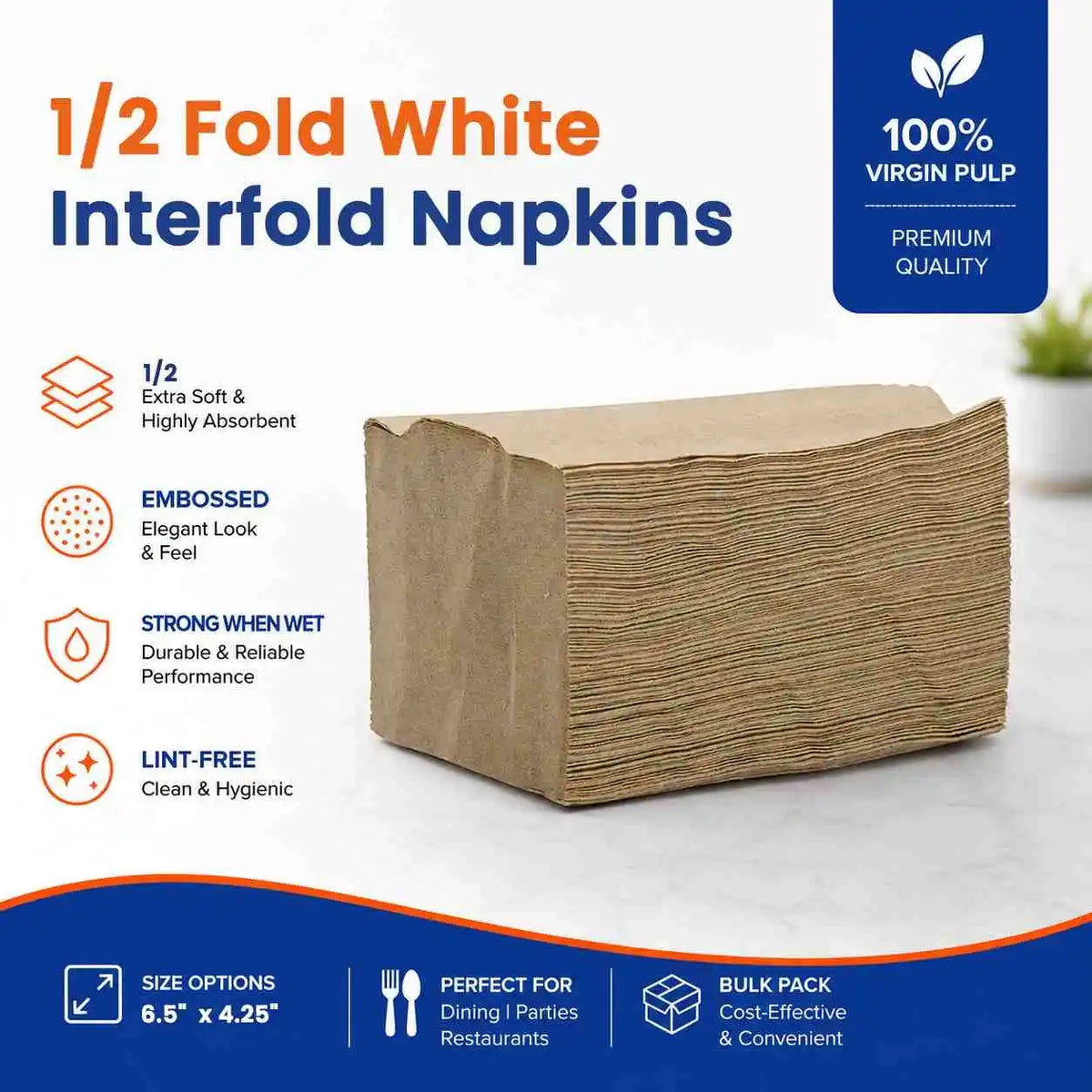 Brown Paper Napkins
