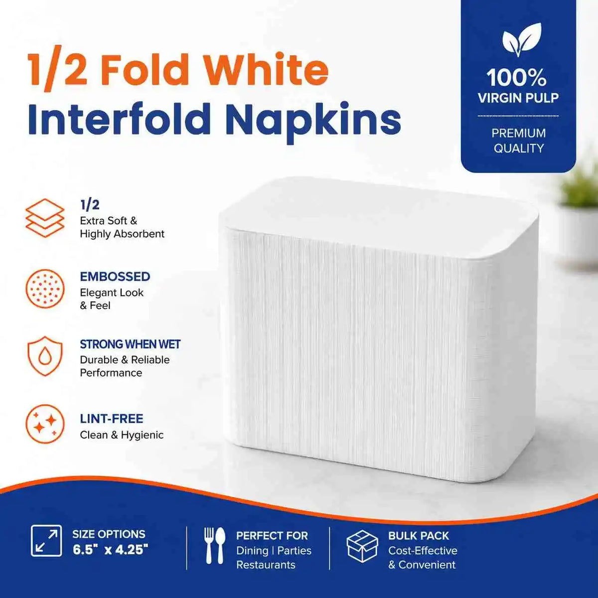 Folded Paper Napkins
