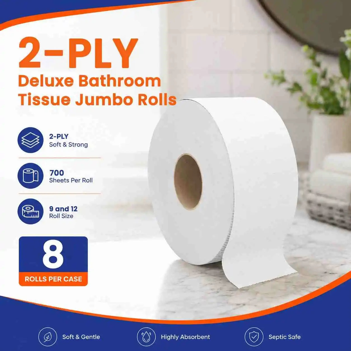 Jumbo Bathroom Tissue Roll