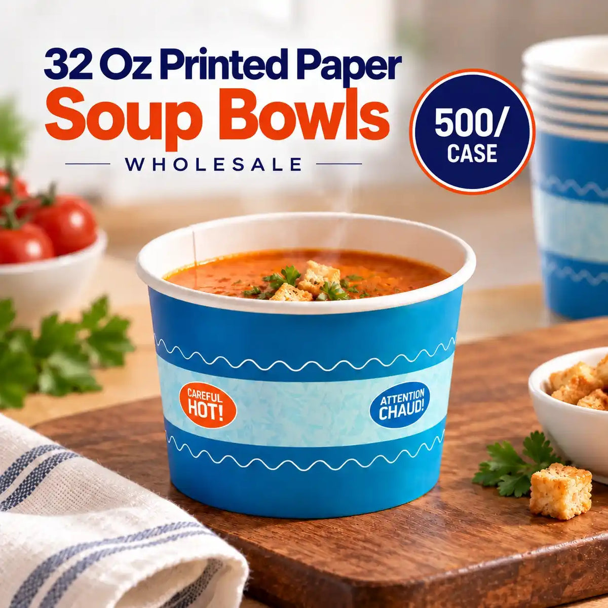 32 oz Paper Soup Bowl