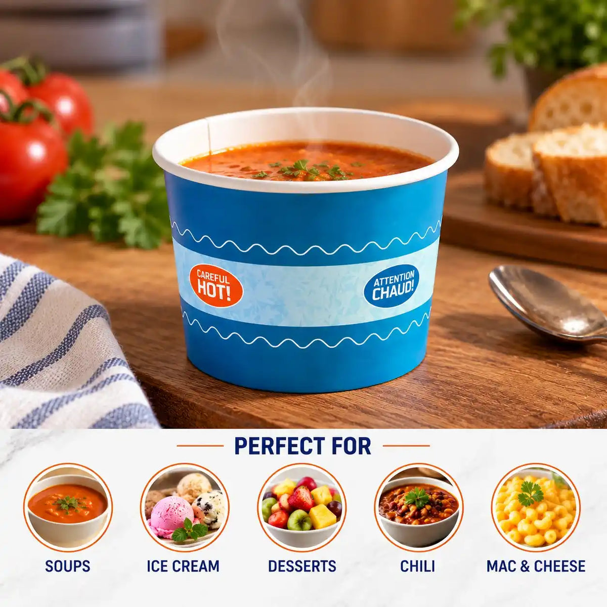 Large Disposable Soup Bowl