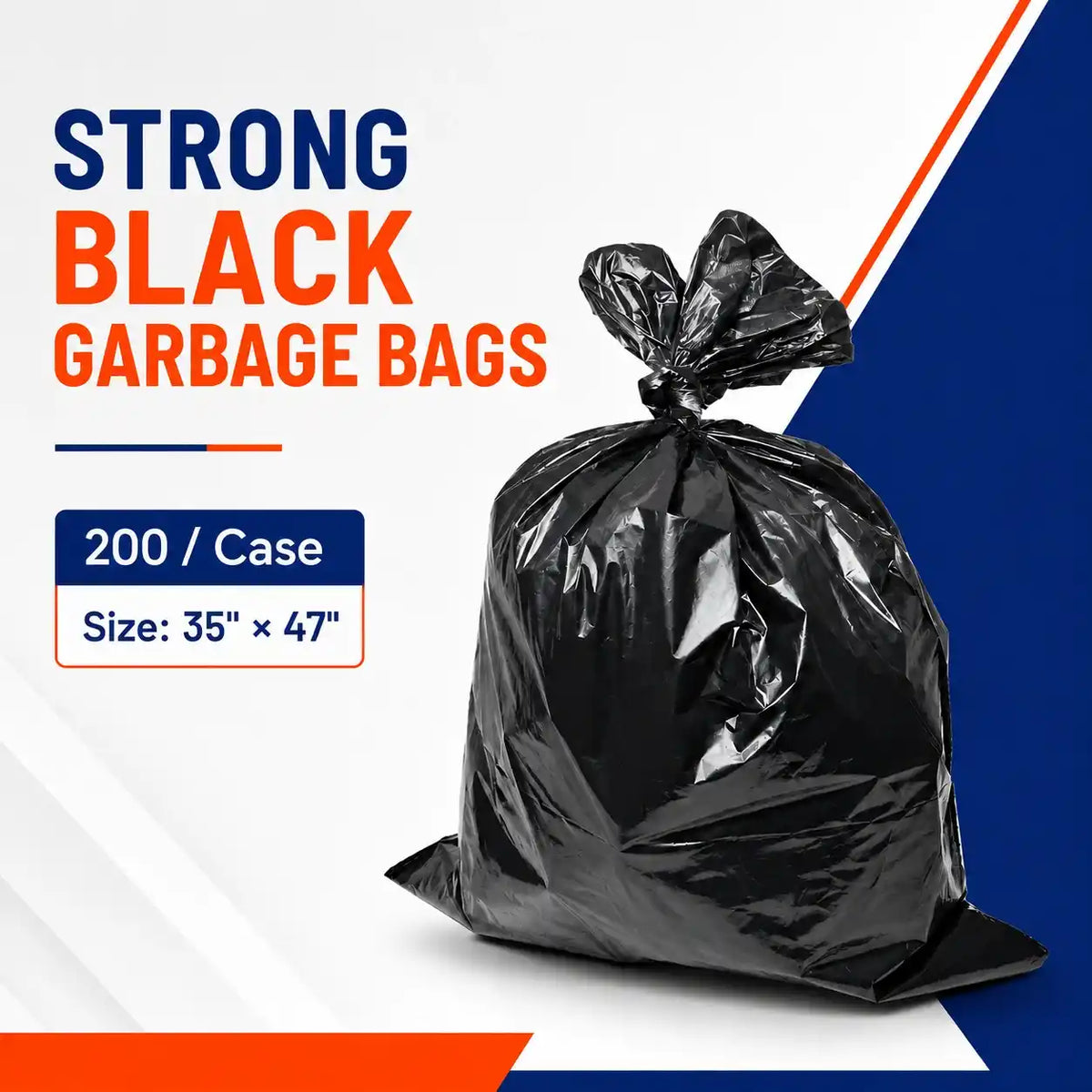 Strong Black Garbage Bag
