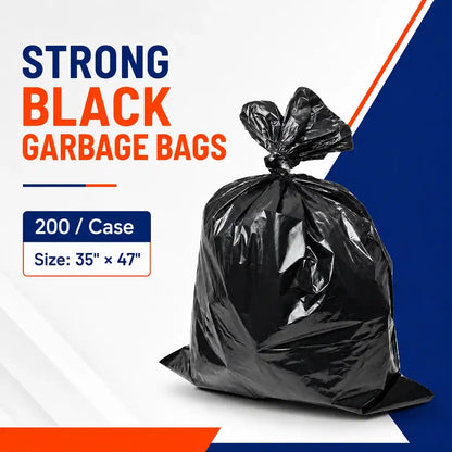 Strong Black Garbage Bag