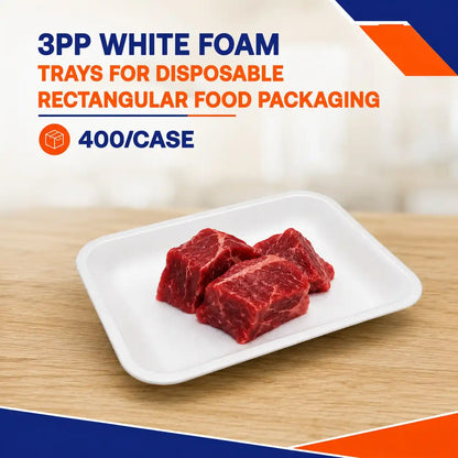 3PP White Foam Tray