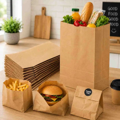 Brown Paper Food Bag