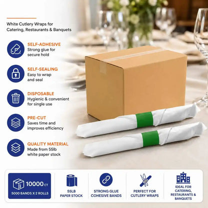Disposable Napkin Wrap Bands