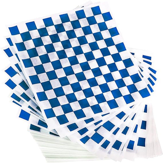 12 X 12 Blue Checker Grease R. Sheets
