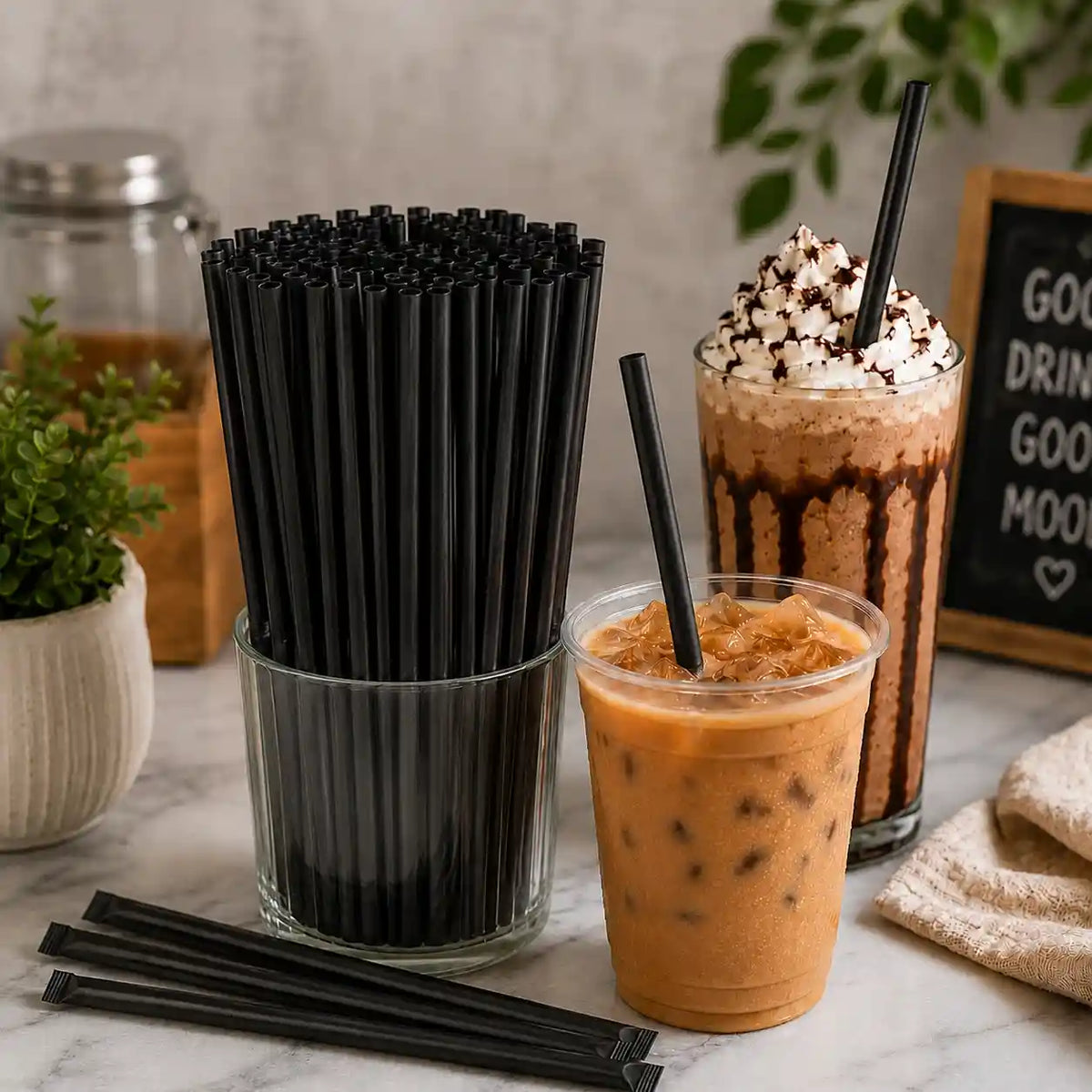 Short Plastic Straw