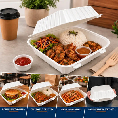 Disposable 6x6 Food Container