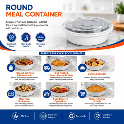 Combo food container with attached clear lid