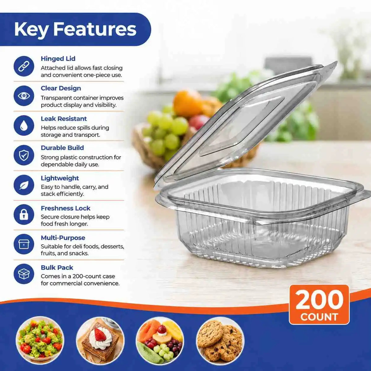 Clear Deli Food Container