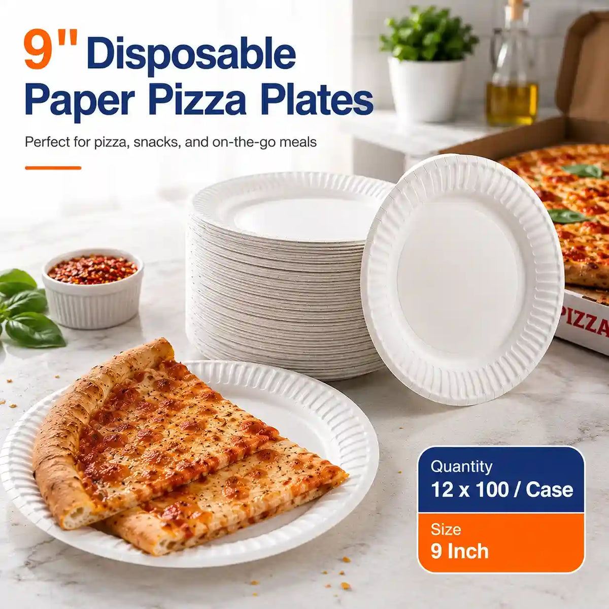 9 Inch Paper Pizza Plate