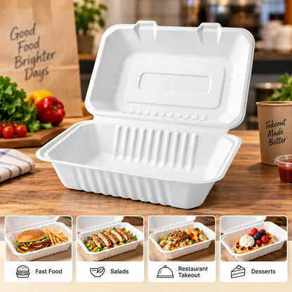 9 x 9 x 3 MFPP Clamshell Container