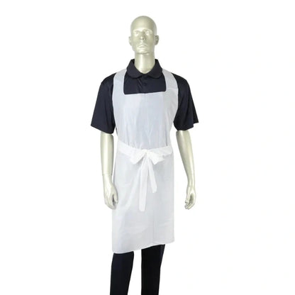 Disposable Poly Plastic Aprons, Waterproof Oil Resistant Food Handling Aprons for Restaurants (100/Case)