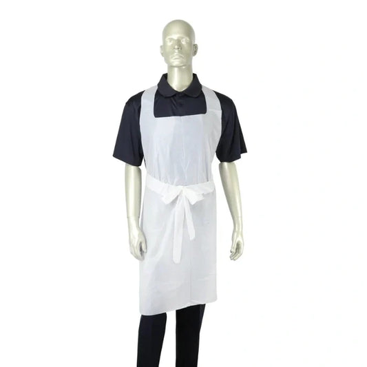 Disposable Poly Plastic Aprons, Waterproof Oil Resistant Food Handling Aprons for Restaurants (100/Case)