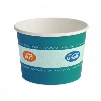 12 Oz Paper Soup Bowls with Leak-Resistant Design for Hot Soup, Noodles & Takeaway (500/Case)