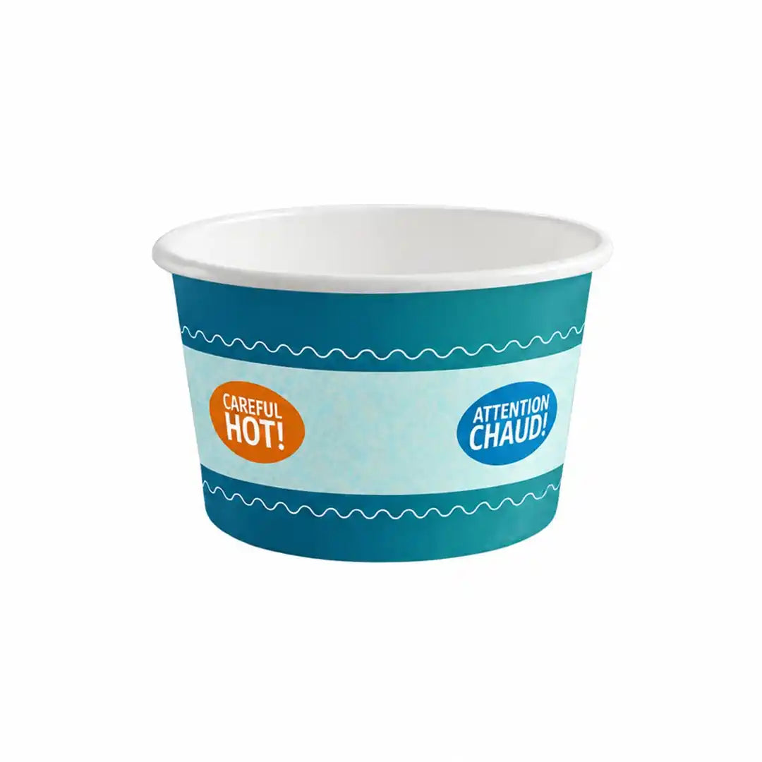 Small round kraft paper soup bowl