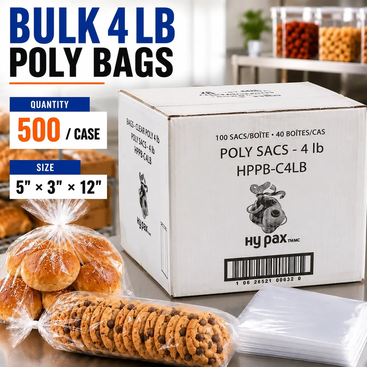 Clear Food Poly Bag