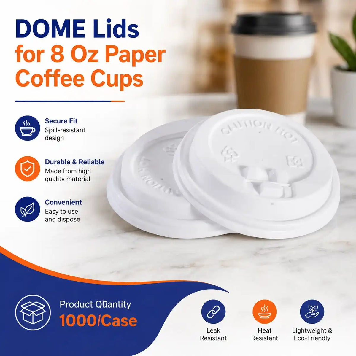 8 oz Dome Lid