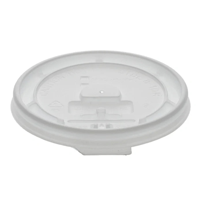 Flat Plastic Lids for 10-20 Oz Coffee Cups with Leak-Resistant Disposable Round Drink Lids for Hot & Cold Beverages, Ideal for Café, Takeaway, Office & Event Use (1000/Case)