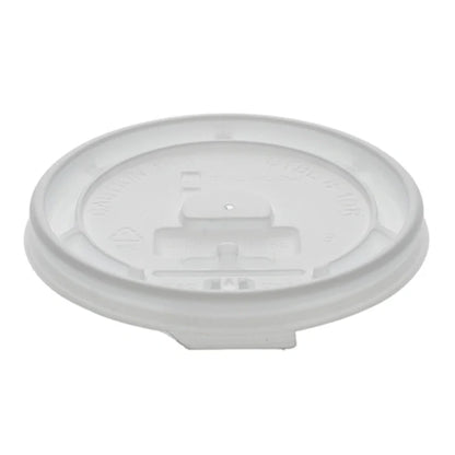 Flat Plastic Lids for 10-20 Oz Coffee Cups with Leak-Resistant Disposable Round Drink Lids for Hot & Cold Beverages, Ideal for Café, Takeaway, Office & Event Use (1000/Case)