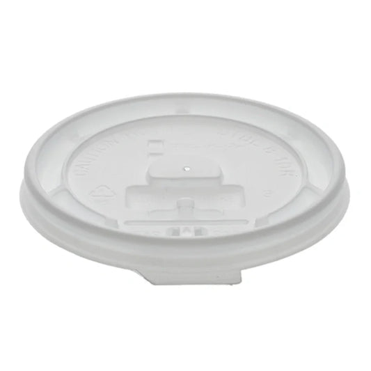 Flat Plastic Lids for 10-20 Oz Coffee Cups with Leak-Resistant Disposable Round Drink Lids for Hot & Cold Beverages, Ideal for Café, Takeaway, Office & Event Use (1000/Case)