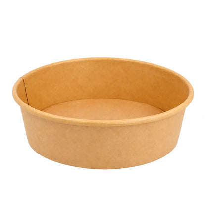 Large kraft paper round bowl