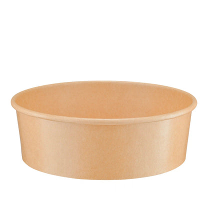 Large kraft paper round bowl