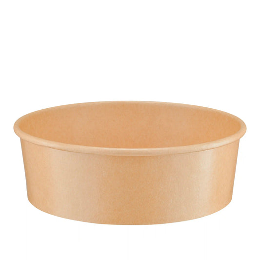 Large kraft paper round bowl