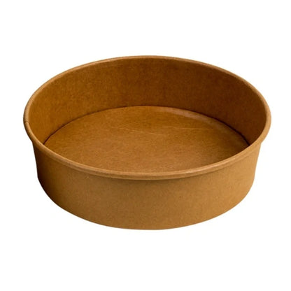 Brown kraft paper round bowl