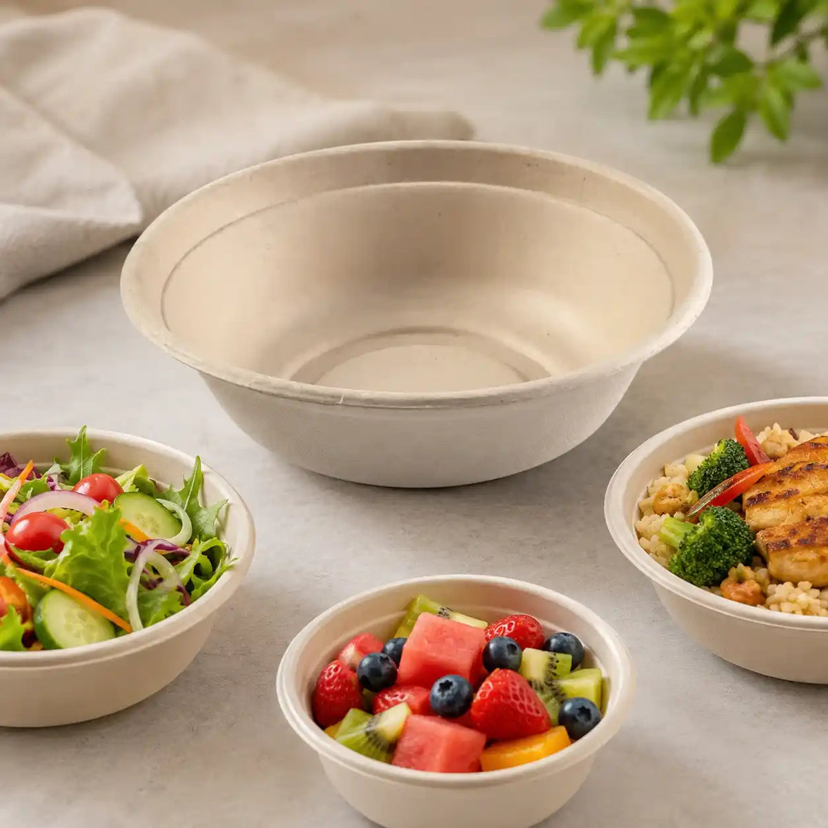 Round Bagasse Bowl