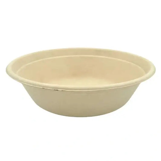 natural light beige bagasse bowl
