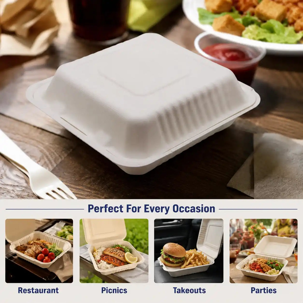 Bagasse Food Container