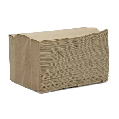 Interfold kraft napkins with half fold