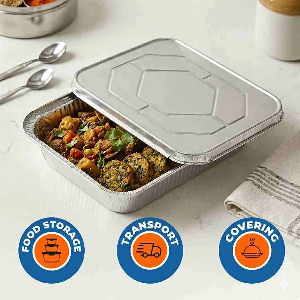 Full steam table pan lid for food transport