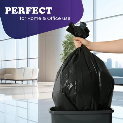 42" x 48" Black Garbage Bags X-Strong Heavy Duty Trash Bags for Large Bins, Commercial Waste & Industrial Use Leak Proof (100/Case)