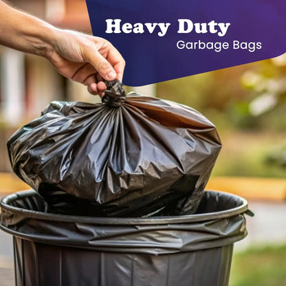 42" x 48" Black Garbage Bags X-Strong Heavy Duty Trash Bags for Large Bins, Commercial Waste & Industrial Use Leak Proof (100/Case)
